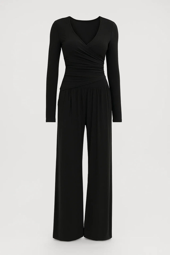 Dam Set | Elegant Vida Byxor | Lång Ärm | Sommar