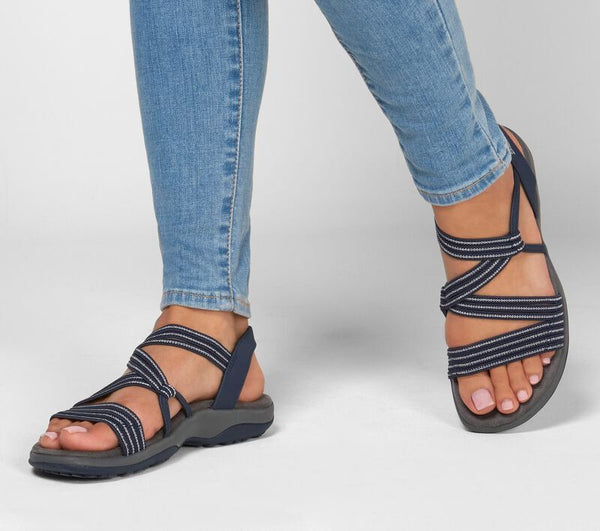Sommarsandaler för Dam | Mjuk Sula & Elastisk Ovandel | Platt Kilklack | Bekväma & Vardagliga