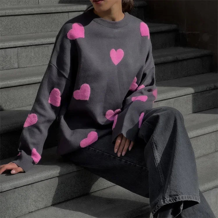 Stickad tröja för kvinnor | Mjukt tyg | Bekväm & mångsidig | Casual Chic