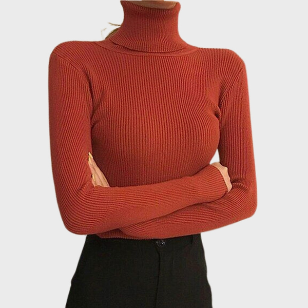 Stickad Tröja | Turtleneck och långärmad | Värmande Design