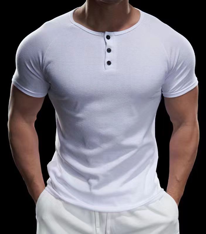 Herr T-shirt | Slimpassform | Kort ärm | Sommar