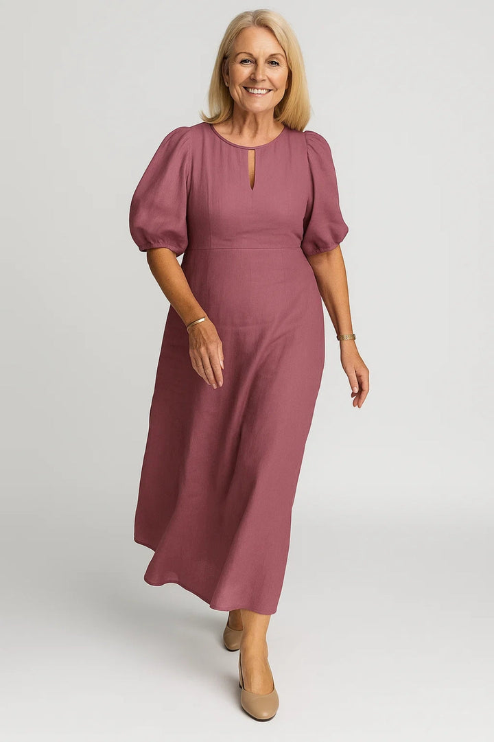 Dam Klänning | Elegant | Puffärm | Sommar