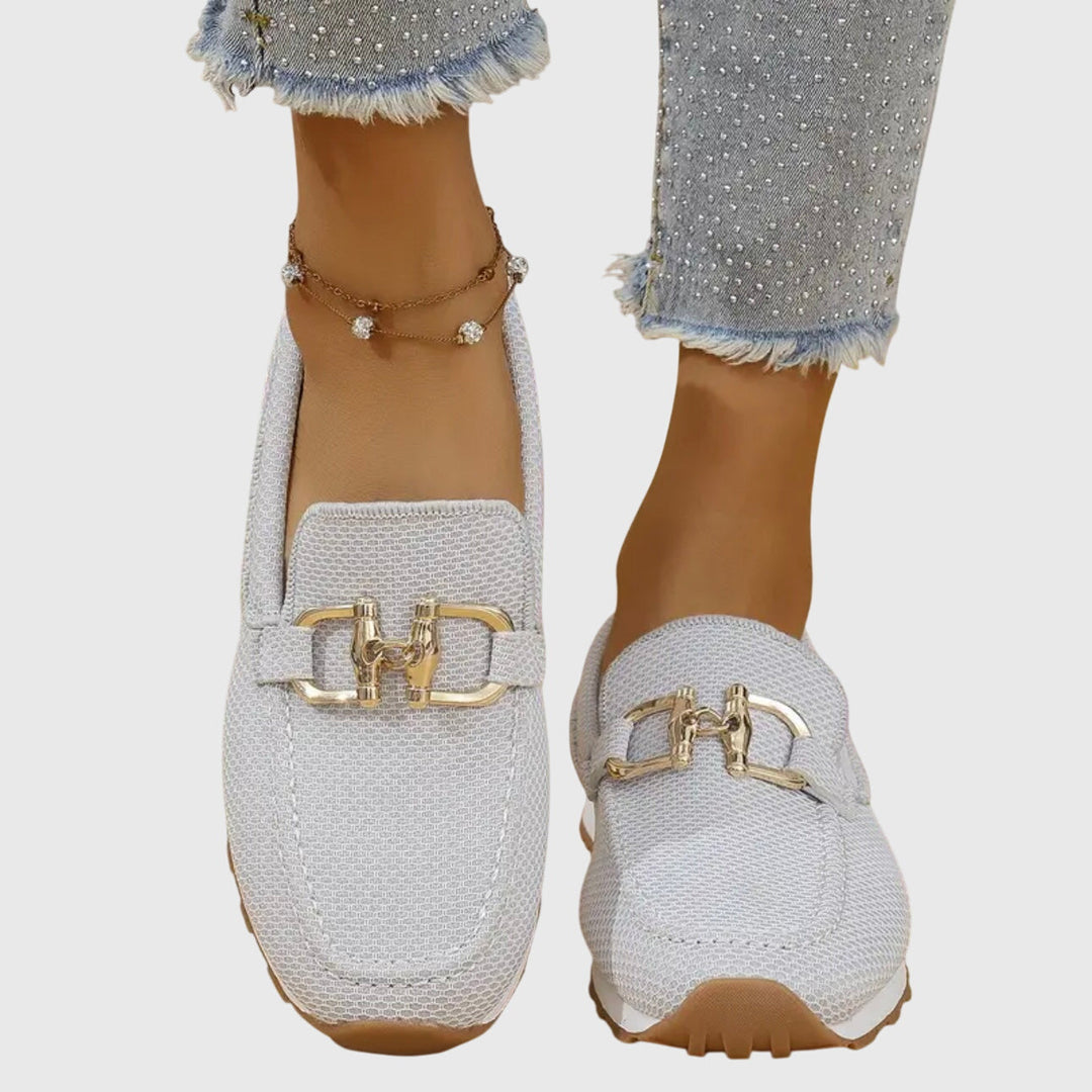 Dam Skor | Loafers | Metallspänne | Sommar