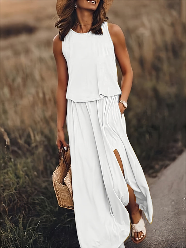 Dam Klänning | Oversized | Ärmlös | Sommar