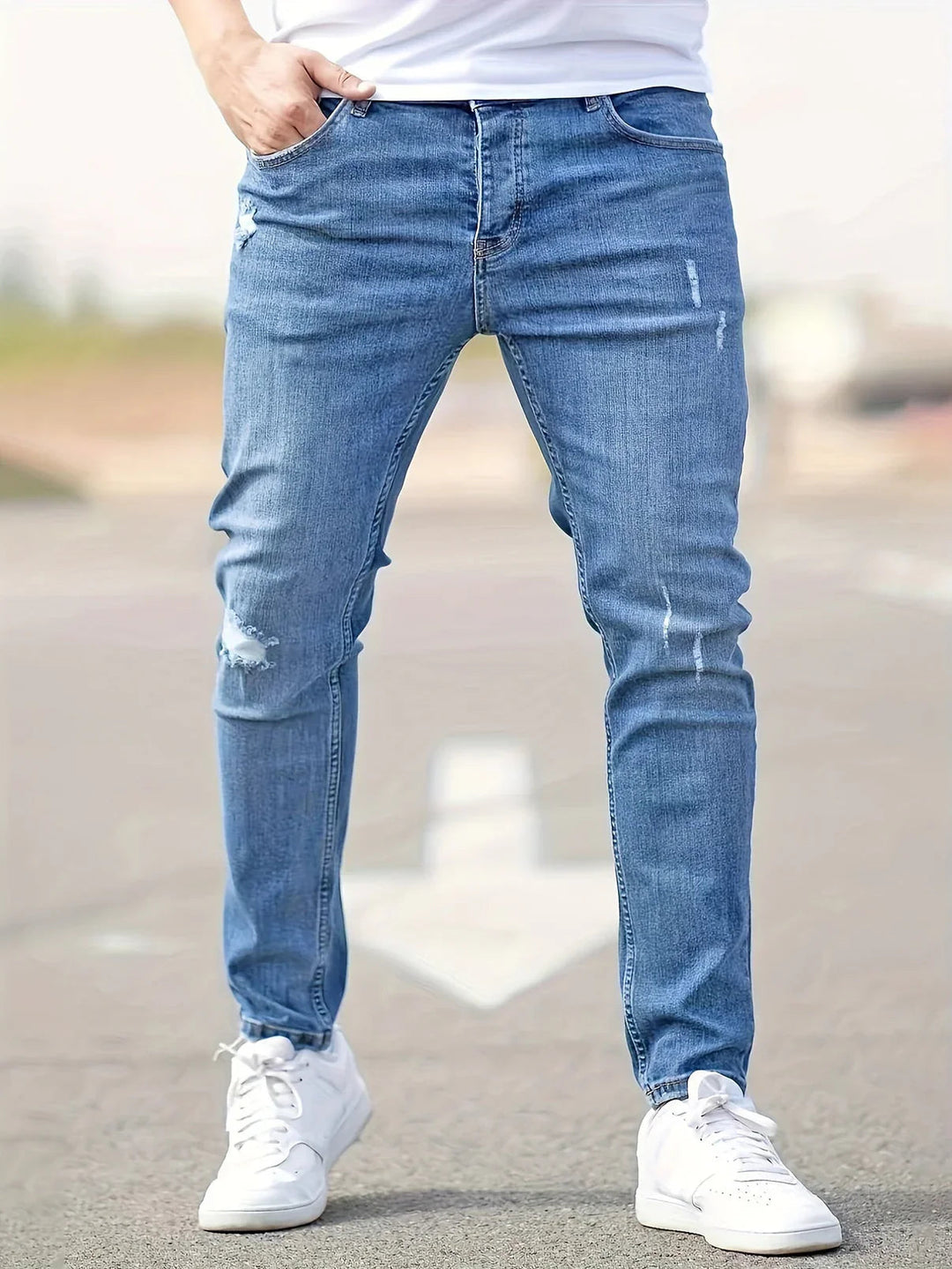 Herr Jeans | Smal Passform | Avsmalnande Ben | Sommar