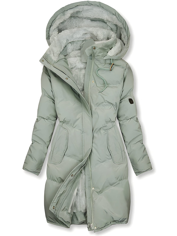 Vinterjacka Dam | Isolerad Hooded Jacka