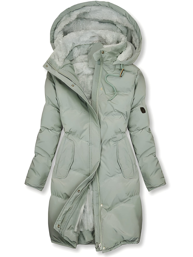 Vinterjacka Dam | Isolerad Hooded Jacka