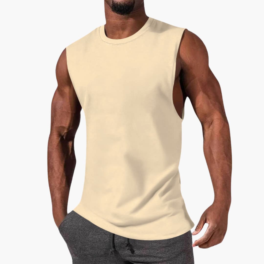 Herr Tanktop | Slim Fit | Ärmlös | Sommar