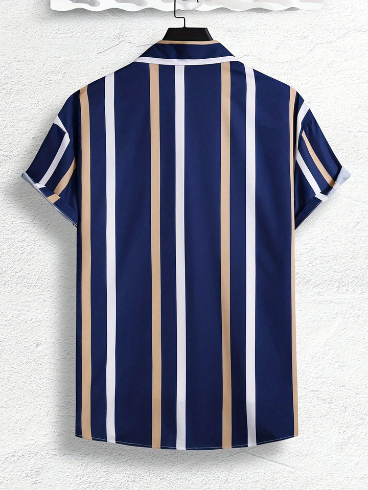 Herr Skjorta | Oversized | Korta Ärmar | Sommar