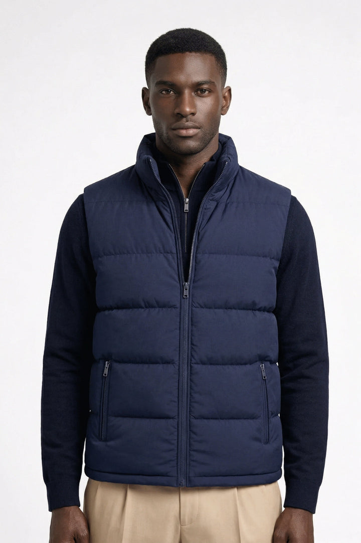 Herr Vadderad Väst | Regular fit | Med Dragkedja | Casual