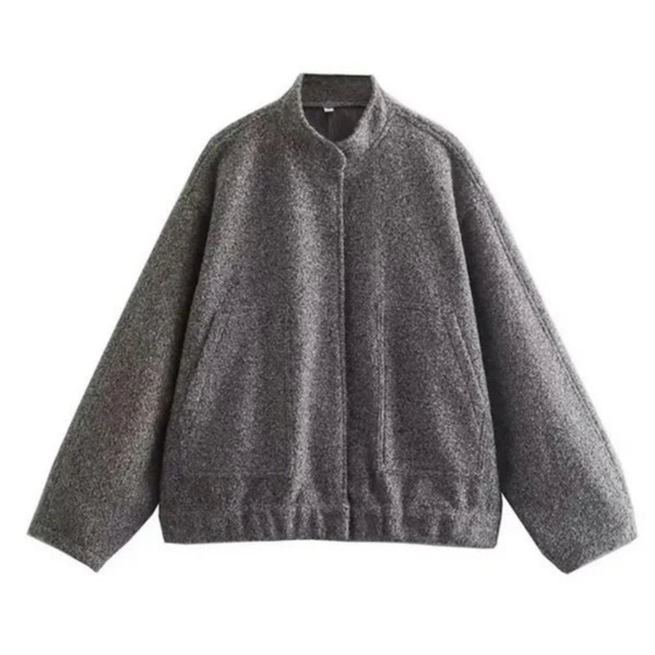 Vinterjacka Dam | Två framfickor och långa ärmar | Oversized Bomberjacka