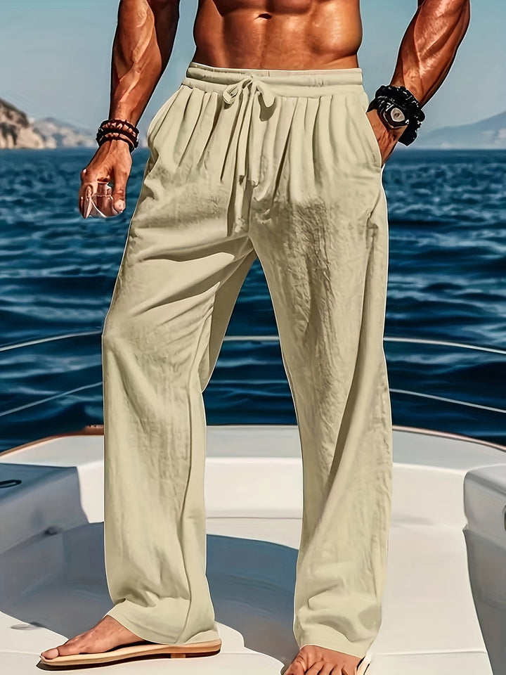 Herr Byxor | Loose fit | Elastisk Midja | Sommar