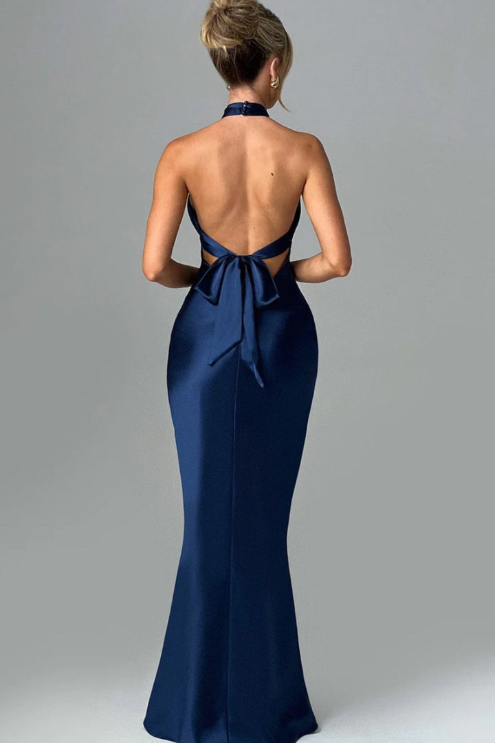 Dam Klänning | Elegant | Halterneck | Figurnära | Sommar