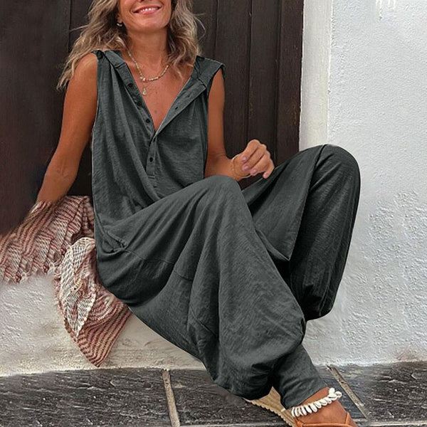Jumpsuit för kvinnor | Vidt skuren | Sommarelegans | Tidlös komfort