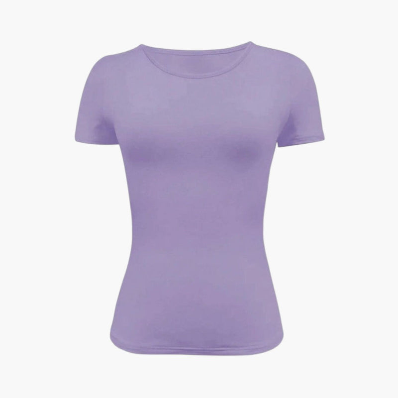 Dam Topp | Slimfit | Kort Ärm | Sommar