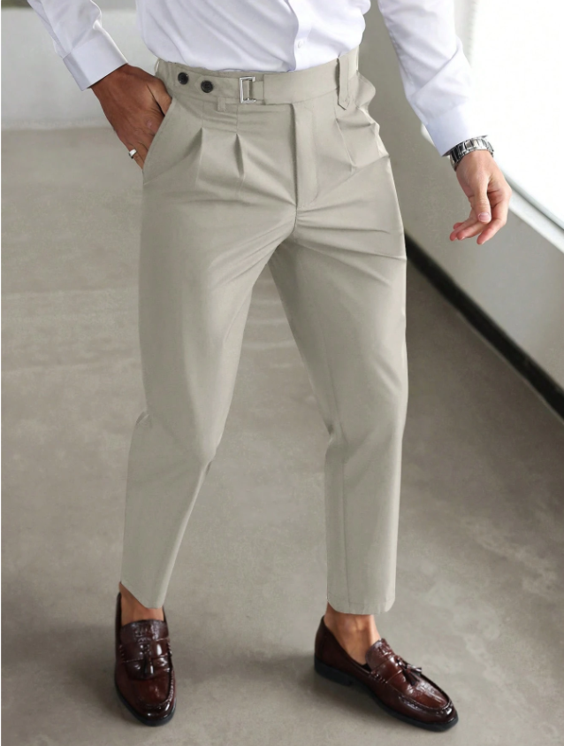 Herr Byxor | Tapered | Hög Midja | Sommar