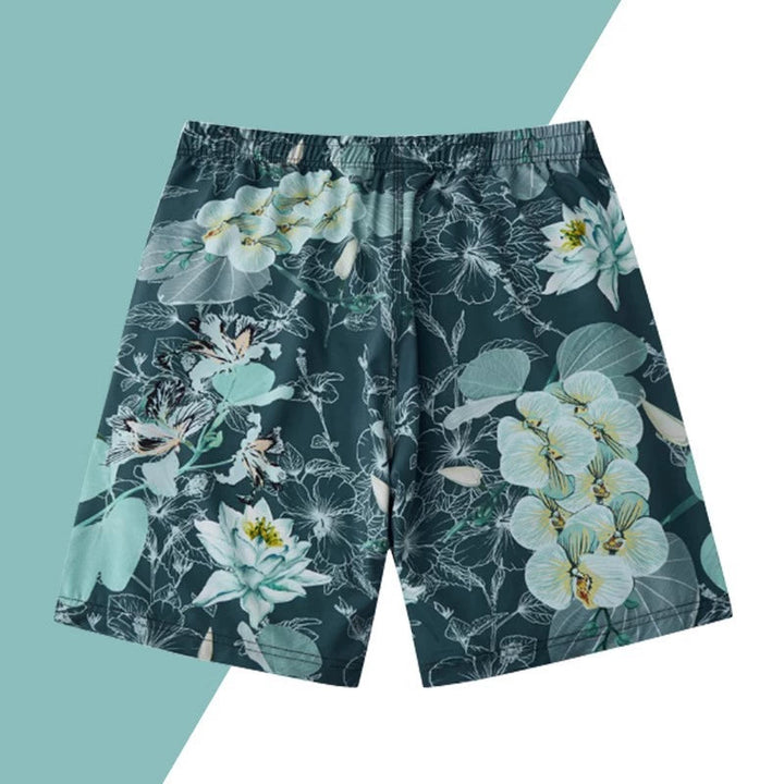 Herr Badshorts | Retro Rak | Elastisk Midja | Sommar