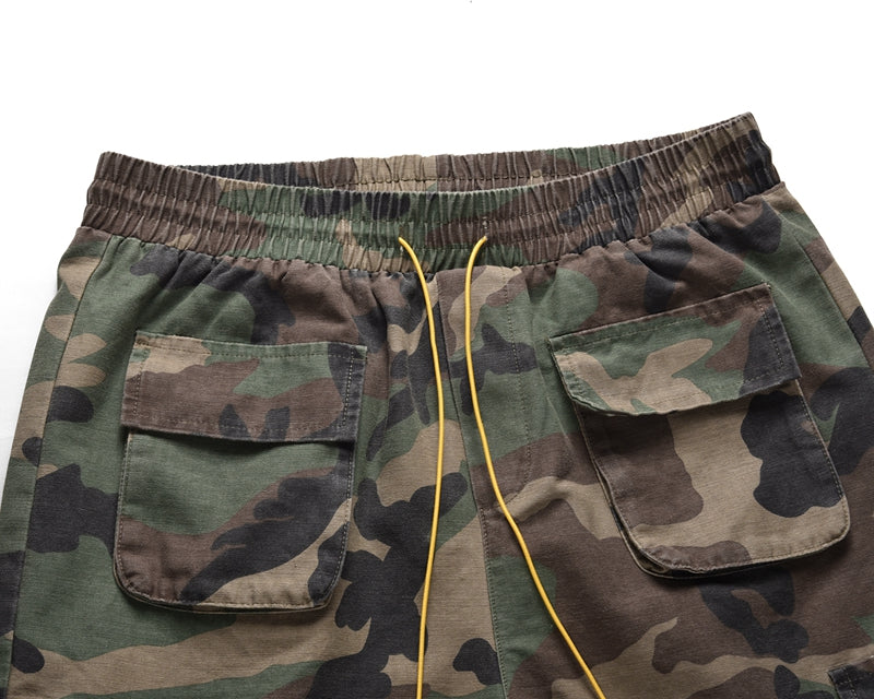 Herr Cargo Shorts | Kamouflage | Dragsko | Sommar