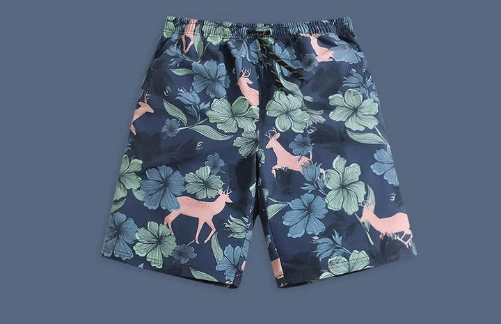 Herr Badshorts | Retro Rak | Elastisk Midja | Sommar