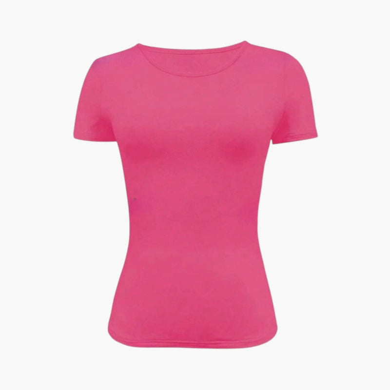 Dam Topp | Slimfit | Kort Ärm | Sommar