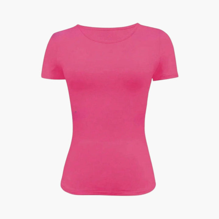 Dam Topp | Slimfit | Kort Ärm | Sommar