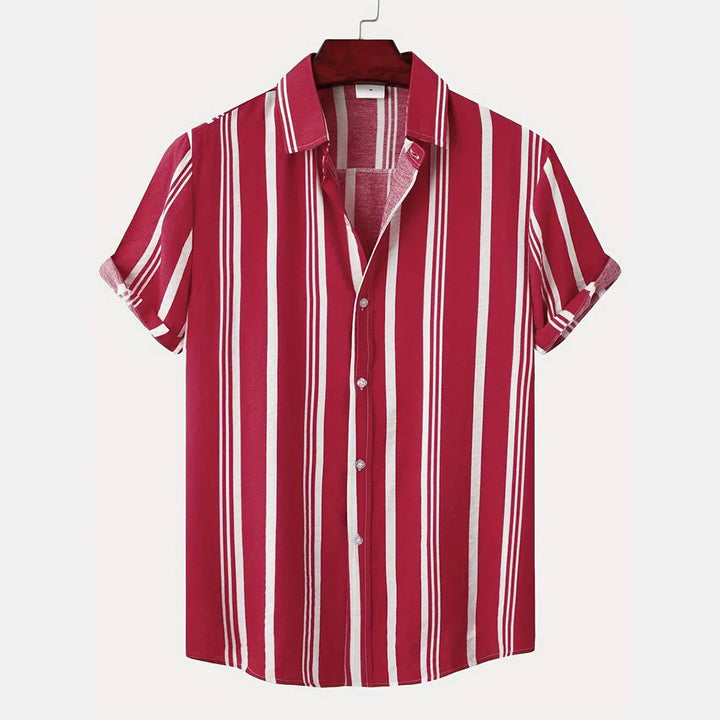 Herr Skjorta | Vertikala Paneler | Tidlös Stil | Sommar