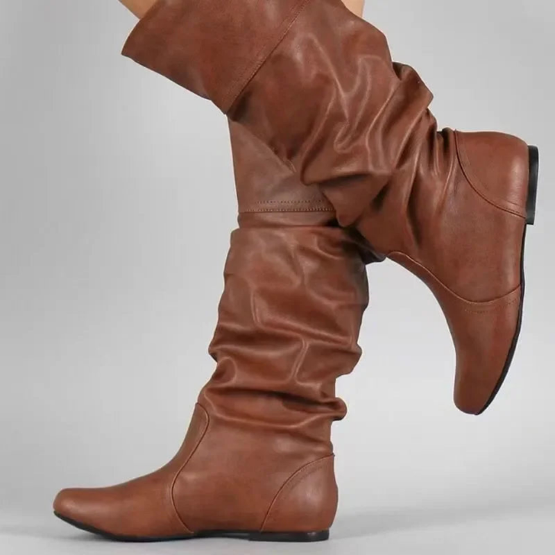 Skor Dam | Långa Vinterstövlar | Platta &amp; Bekväma Boots