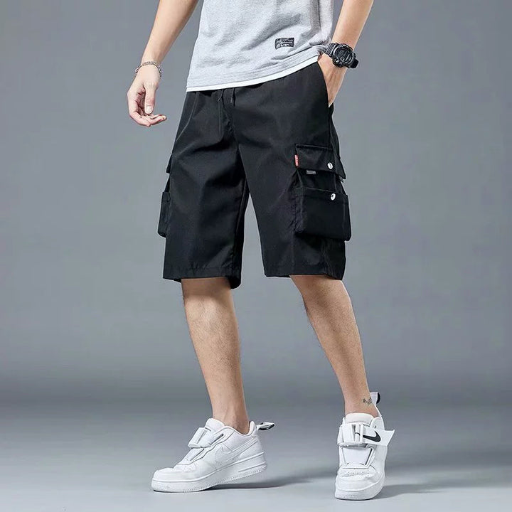 Herr Cargo Shorts | Oversized | Funktionella Fickor | Sommar