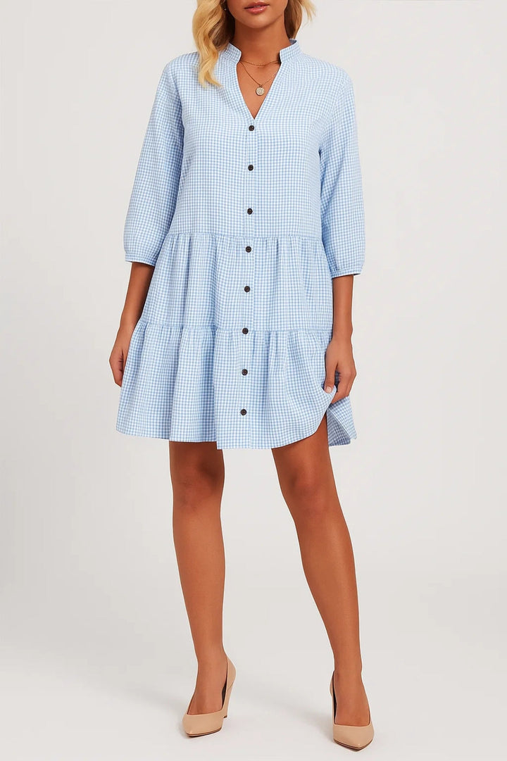 Dam Klänning | Casual A-linje | Met Knoopjes | Sommar
