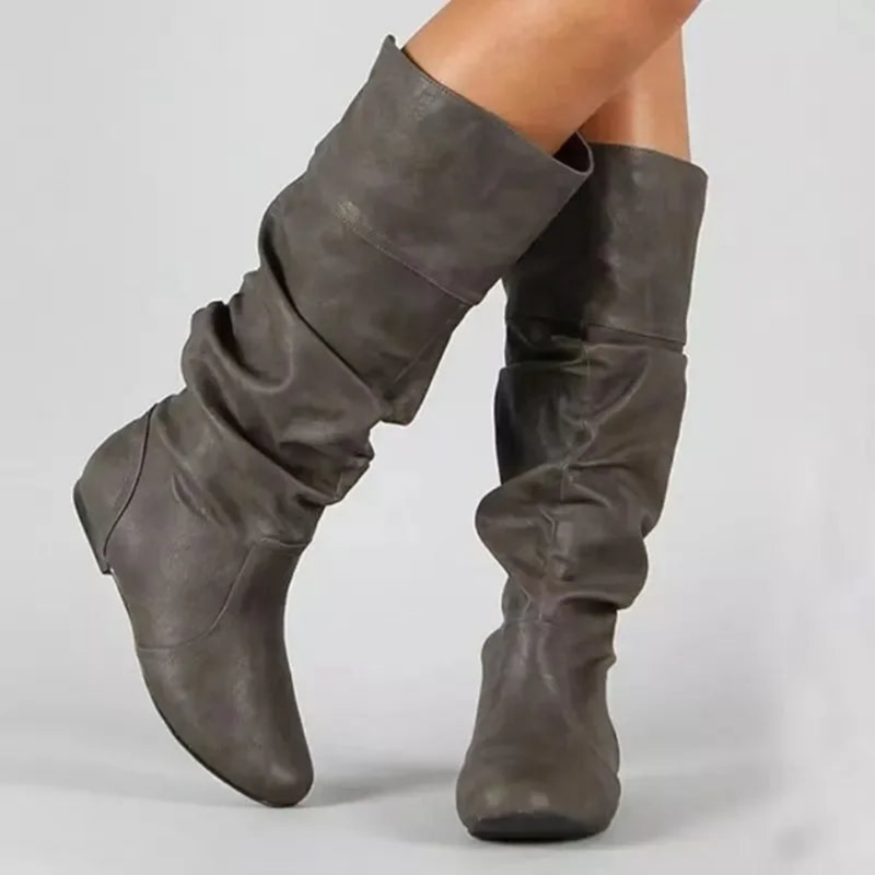 Skor Dam | Långa Vinterstövlar | Platta &amp; Bekväma Boots