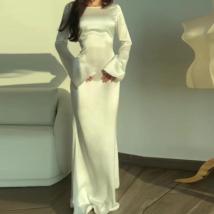 Klänning Maxi | Vinterklänning | Lång Ärm | Elegant Minimalism