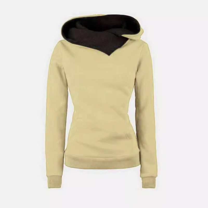 Asymmetrisk Hoodie | Trendig och Varm Stil | Vinterjacka Dam