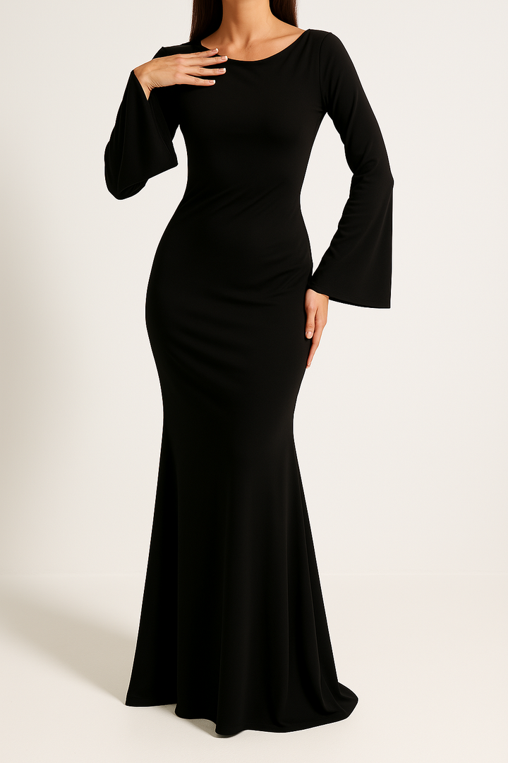 Klänning Maxi | Vinterklänning | Lång Ärm | Elegant Minimalism