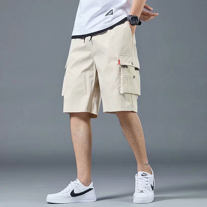 Herr Cargo Shorts | Oversized | Funktionella Fickor | Sommar