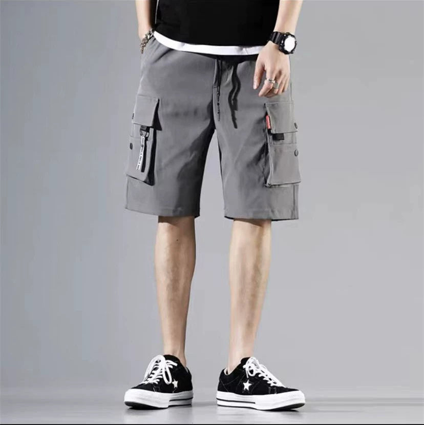 Herr Cargo Shorts | Oversized | Funktionella Fickor | Sommar