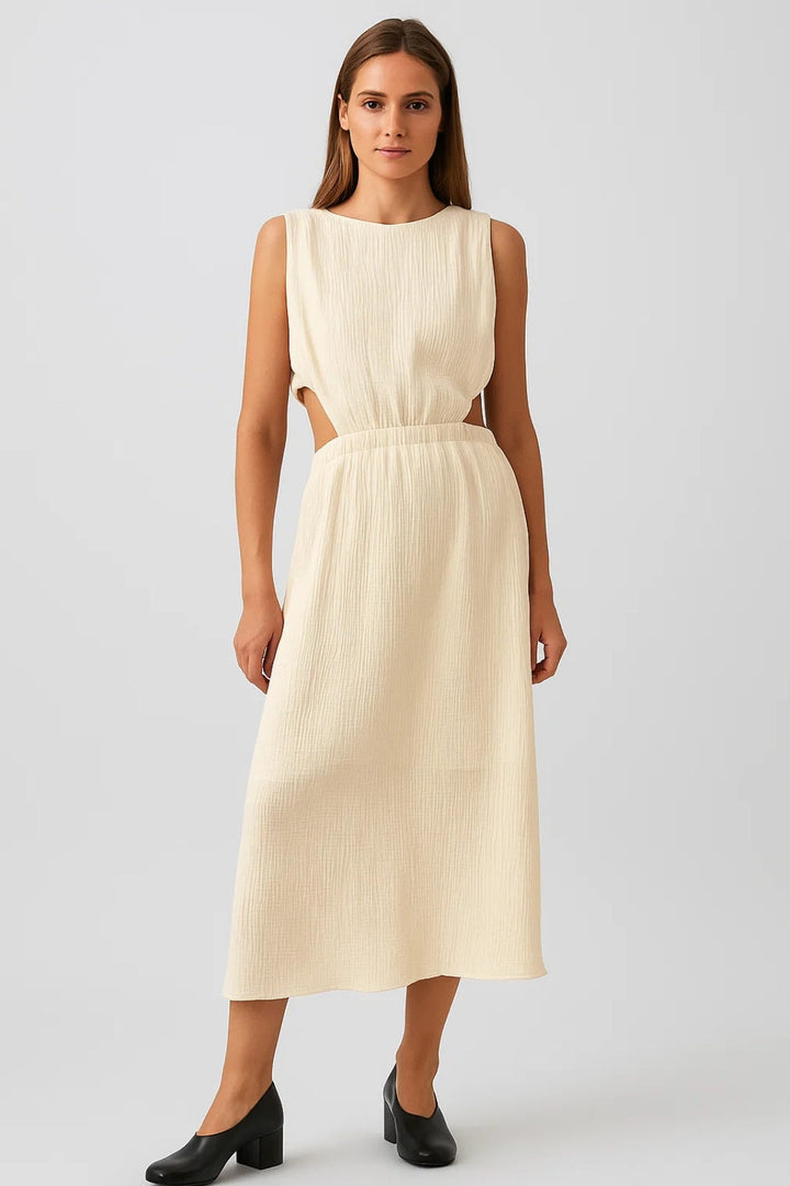 Dam Klänning | Elegant | Cut-out Detail | Sommar