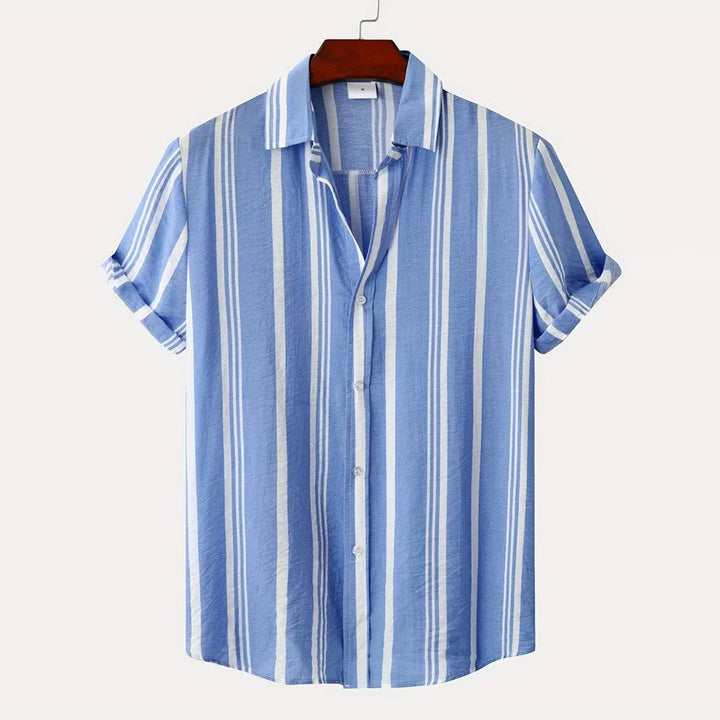 Herr Skjorta | Vertikala Paneler | Tidlös Stil | Sommar