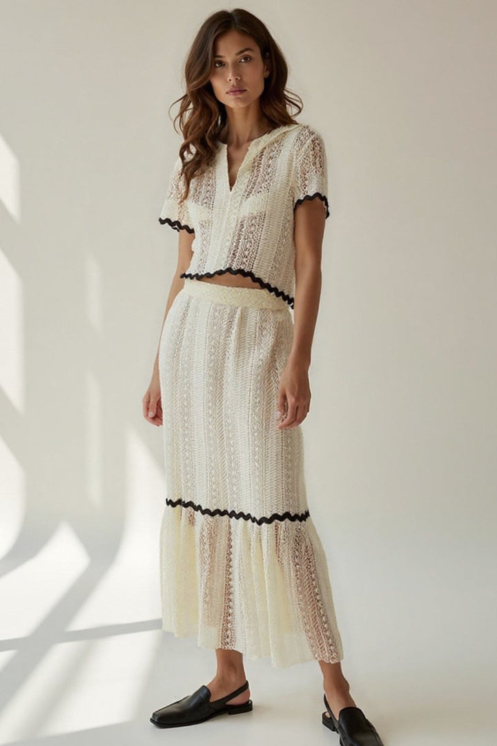 Dam Set | Vintage | Midi Kjol | Sommar