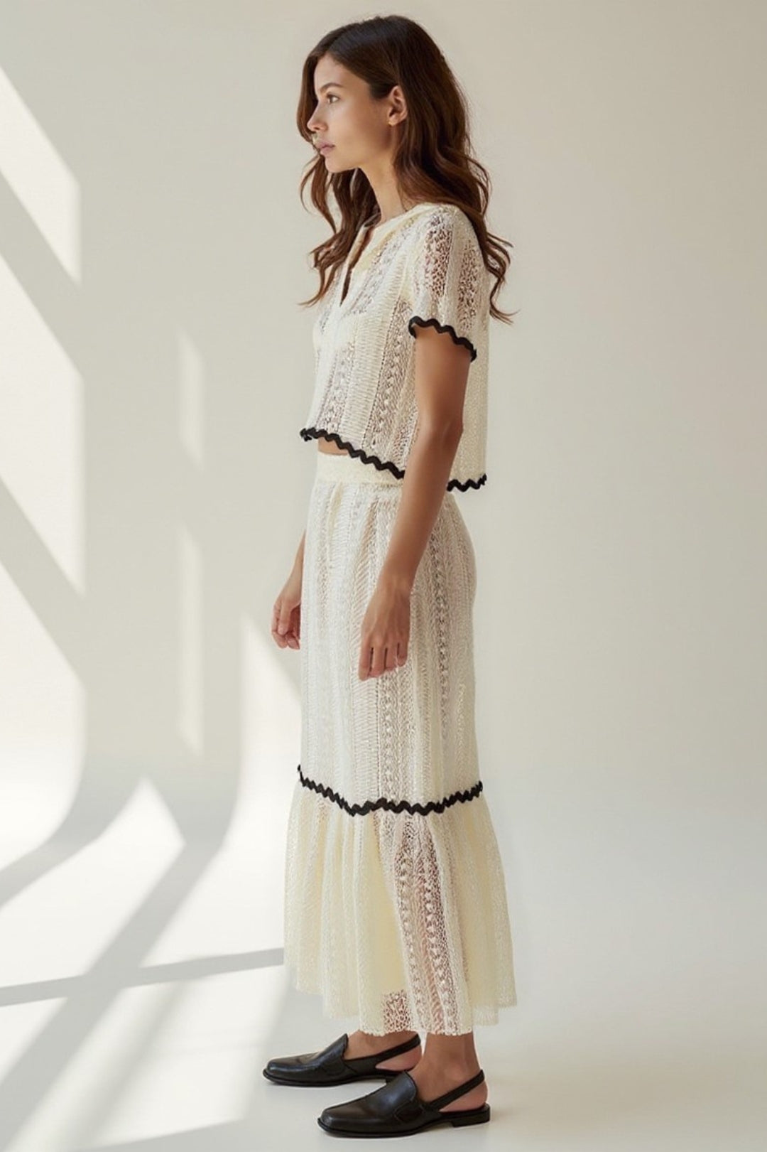 Dam Set | Vintage | Midi Kjol | Sommar