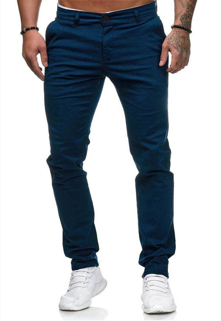 Herr Byxor | Slimfit | Med Knappstängning | Sommar