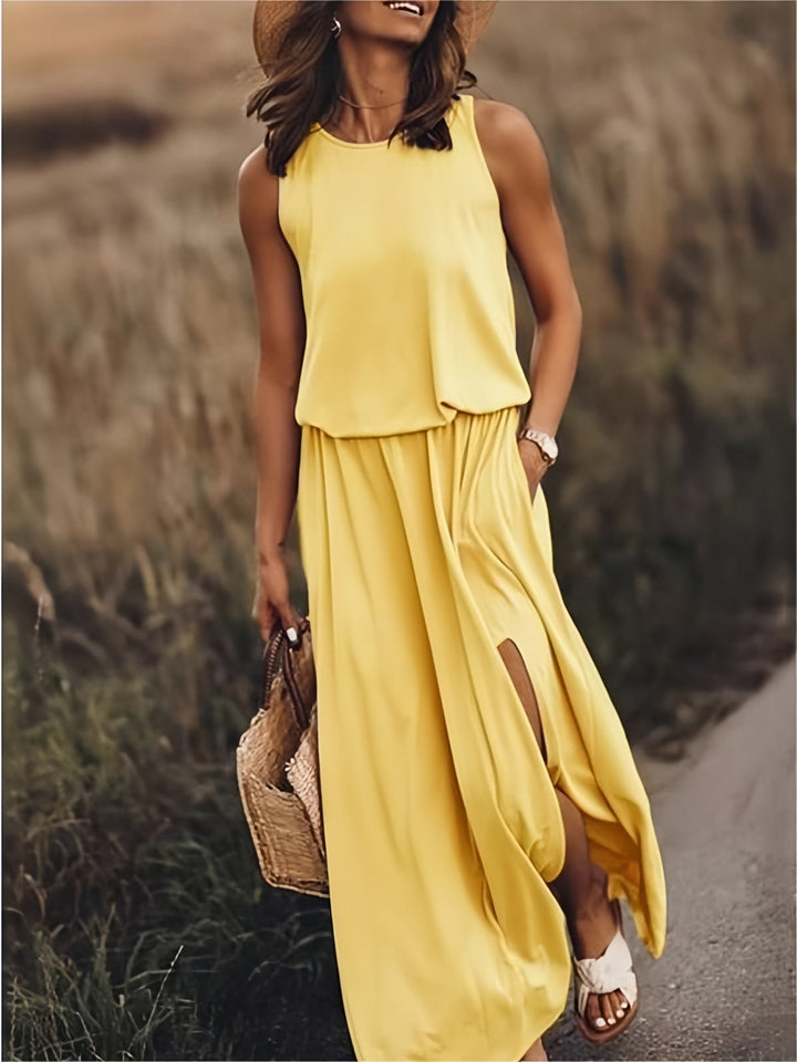Dam Klänning | Oversized | Ärmlös | Sommar