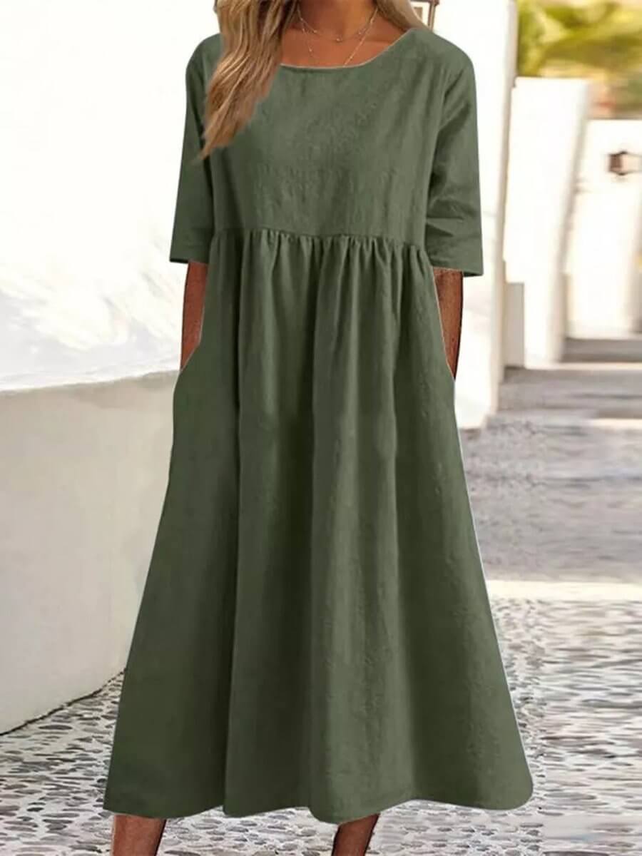 Dam Klänning | Oversized | Midi | Sommar