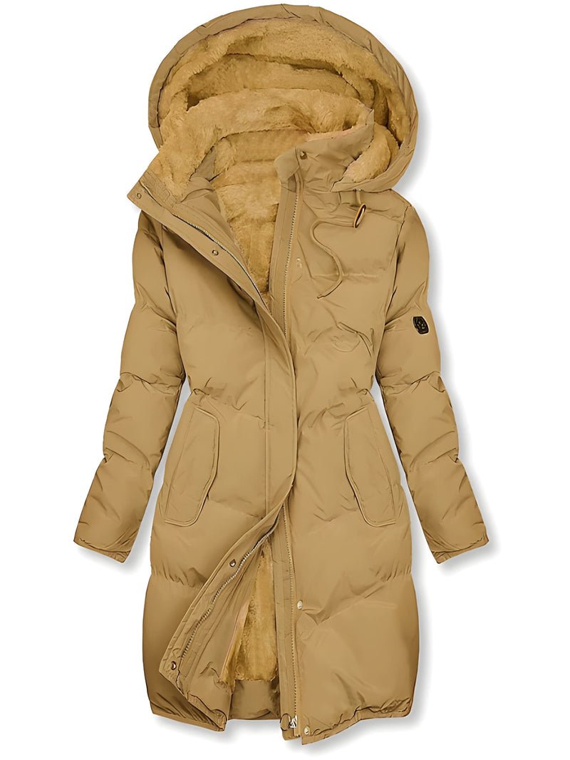 Vinterjacka Dam | Isolerad Hooded Jacka