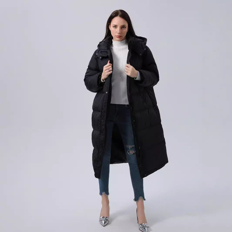 Vinterparka för kvinnor | Lång modell | Ultravarm och isolerad | Chic design