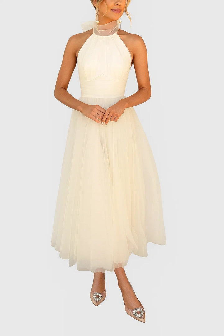 Dam Klänning | Elegant Figurnära | Hög Midja | Sommar