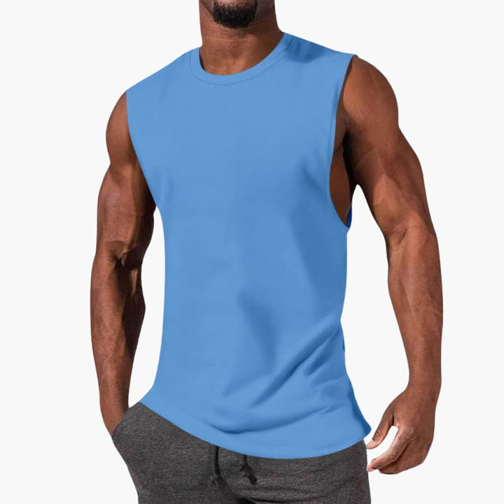 Herr Tanktop | Slim Fit | Ärmlös | Sommar