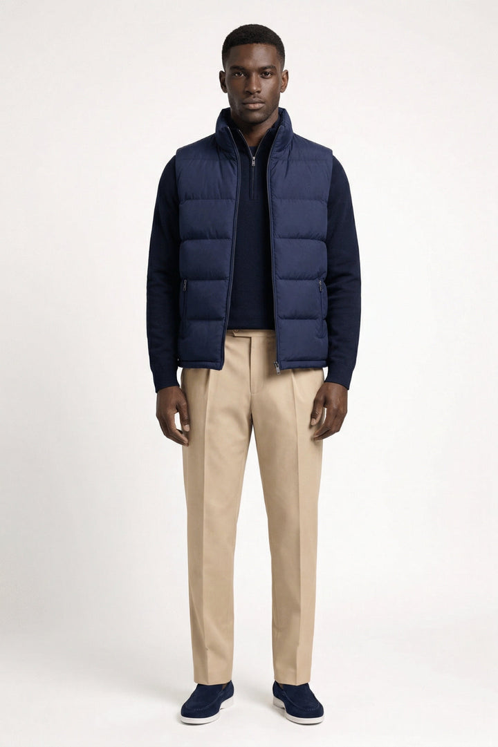 Herr Vadderad Väst | Regular fit | Med Dragkedja | Casual