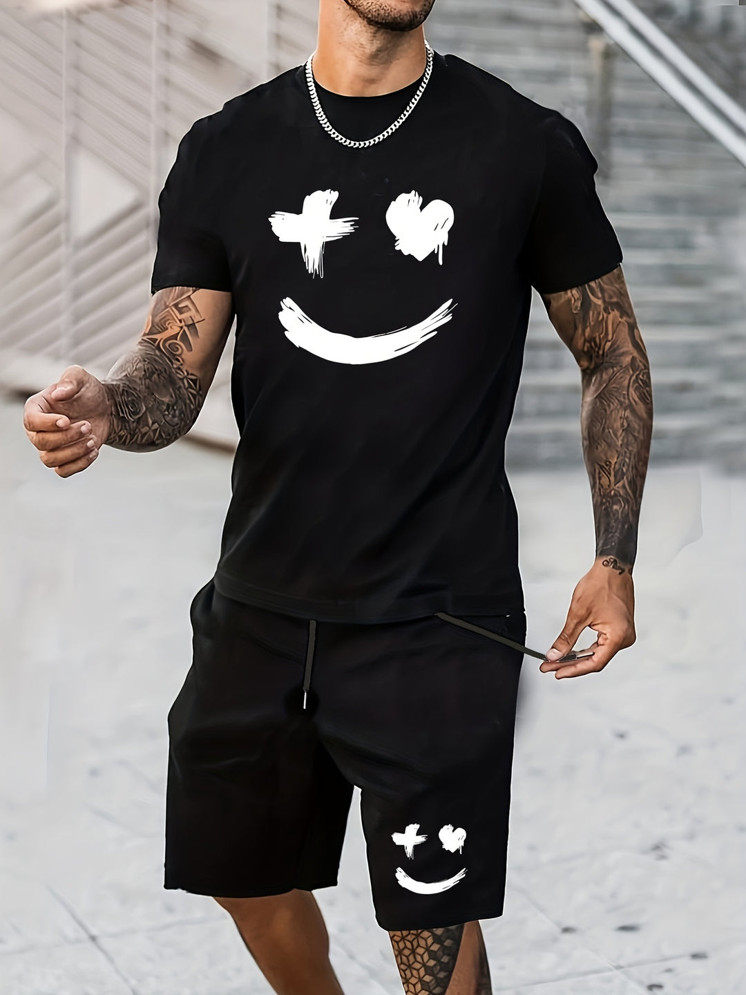Herr Set | Oversized Casual | Kort Ärm | Sommar