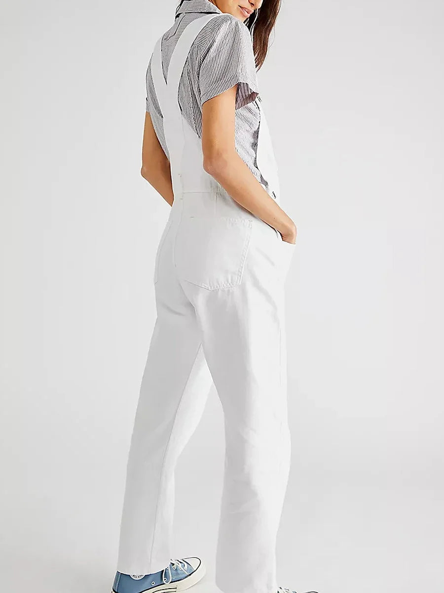 Hängselbyxor Dam | Jumpsuit | Fickdesign | Casual