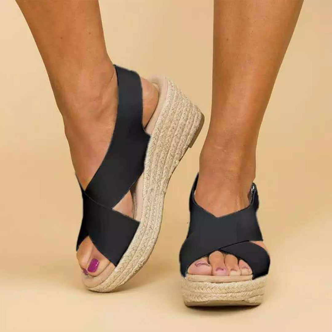 Kvinnor Sandaler | Bekväma &amp; Halksäkra | Peep Toe &amp; Plattform | Romersk Sommarstil